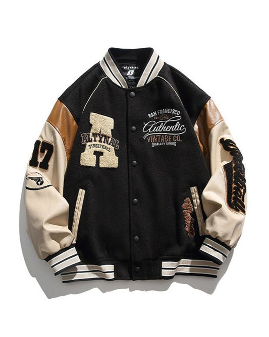 ALTYNAL Embroidered Varsity Baseball Jacket