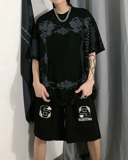 Oversized Washed Graphic T-Shirt