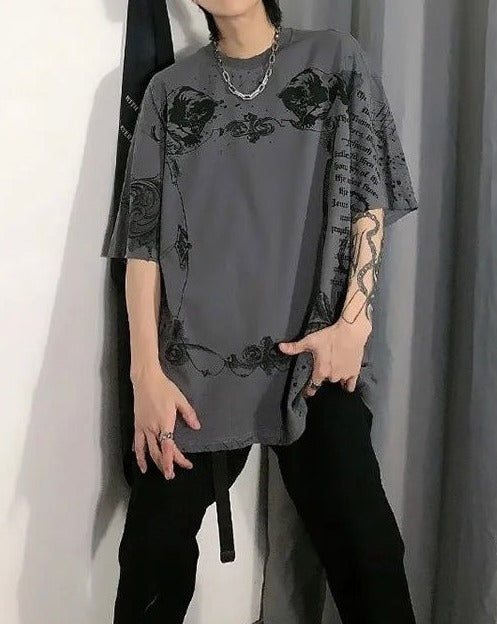 Oversized Washed Graphic T-Shirt