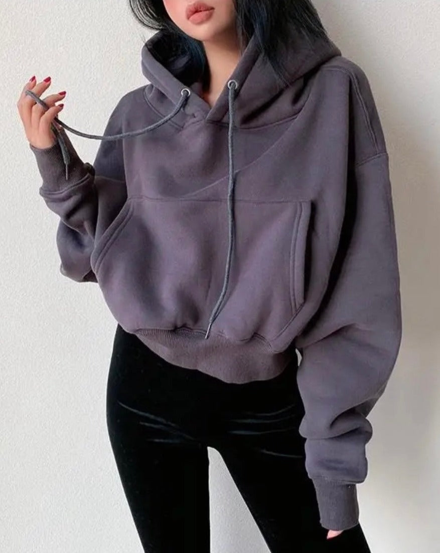 Casual Pullover Fleece Hoodie