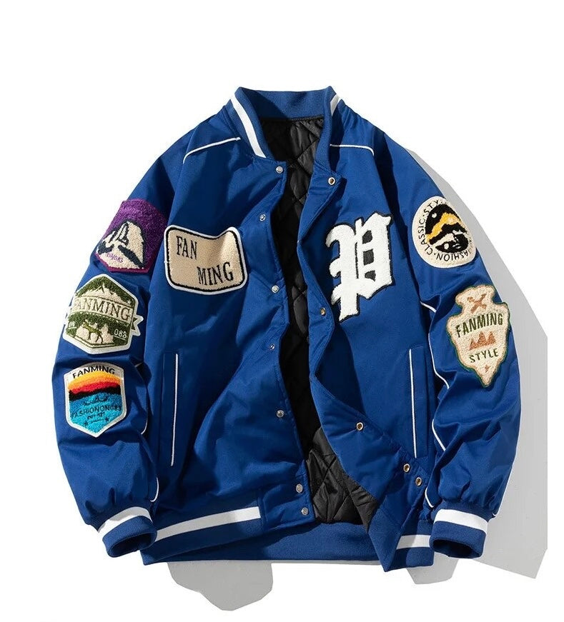 Baseball Uniform Embroidered Bomber Jacket