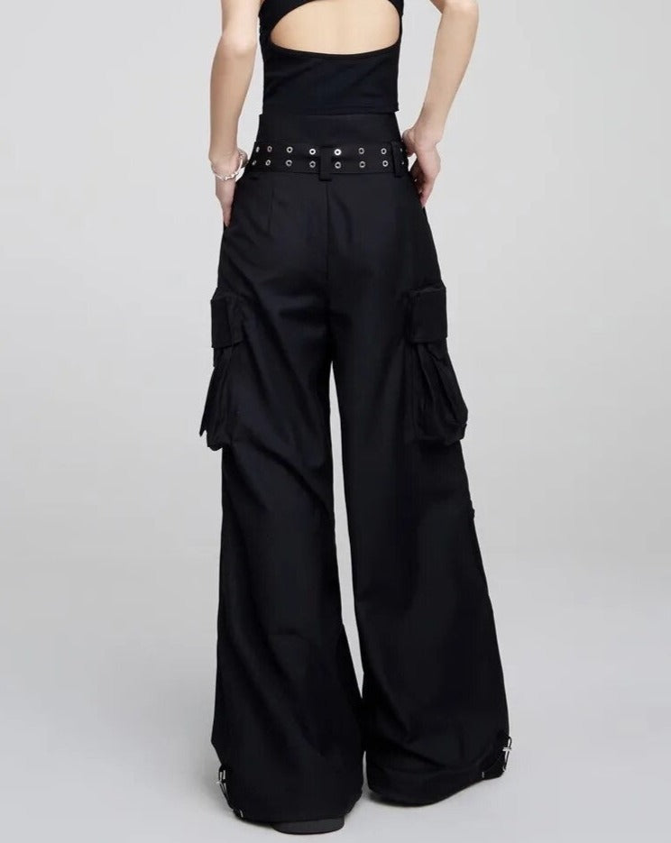 Cargo Pants Trousers with Belt