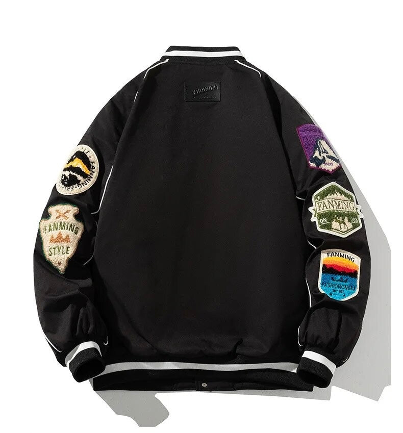 Baseball Uniform Embroidered Bomber Jacket