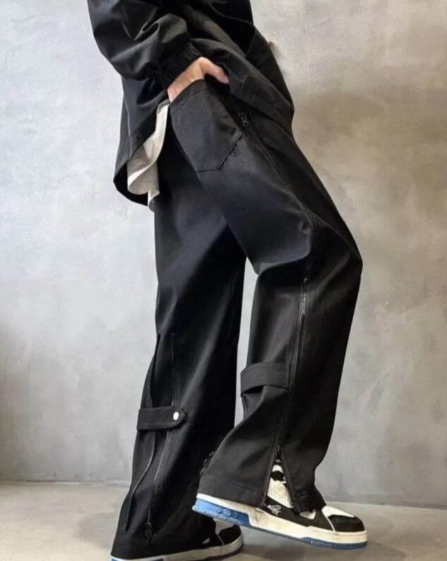 Side Zipper Trousers