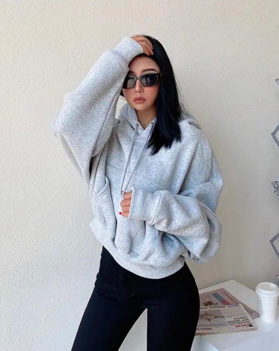 Casual Pullover Fleece Hoodie