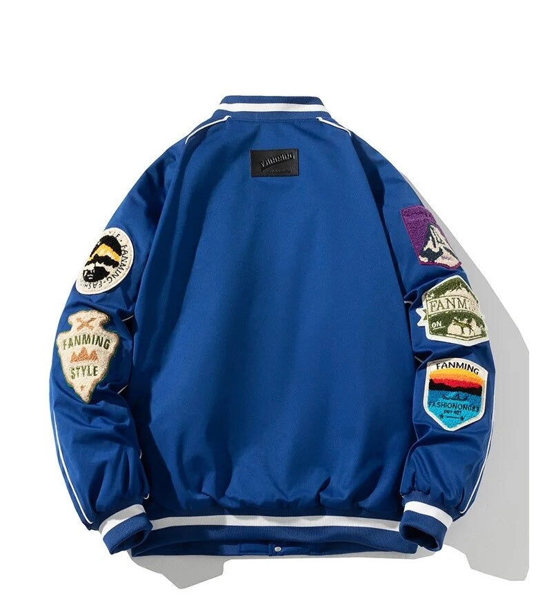 Baseball Uniform Embroidered Bomber Jacket