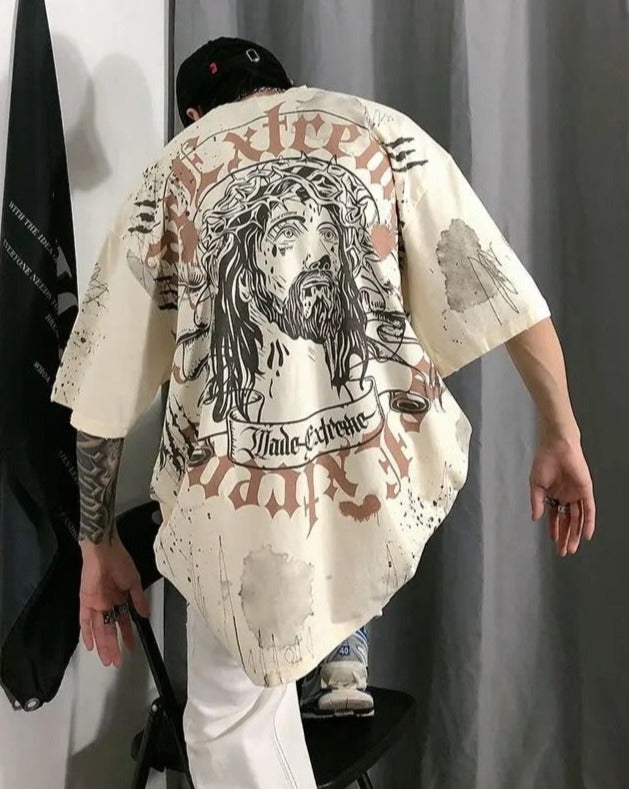 Oversized Washed Graphic T-Shirt