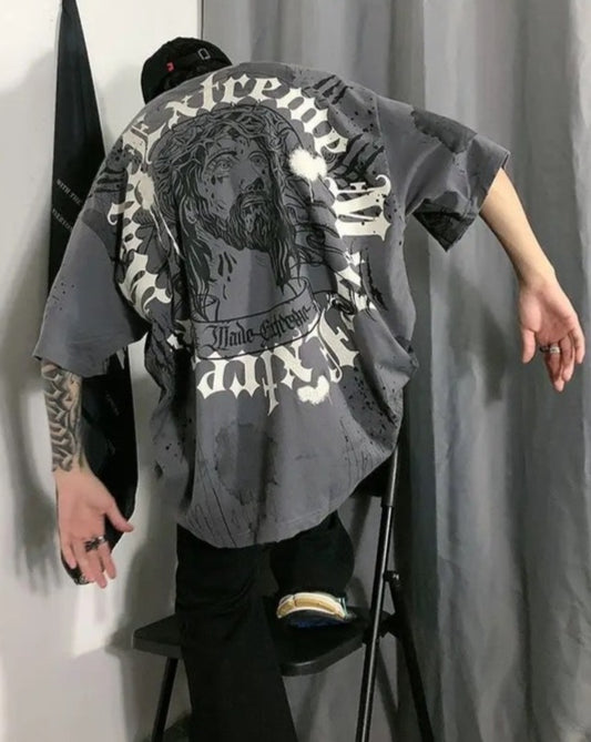 Oversized Washed Graphic T-Shirt