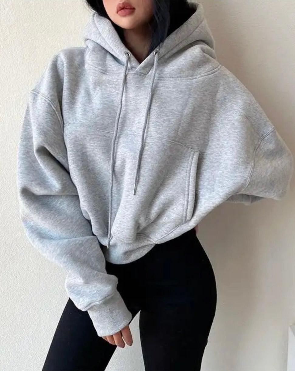 Casual Pullover Fleece Hoodie