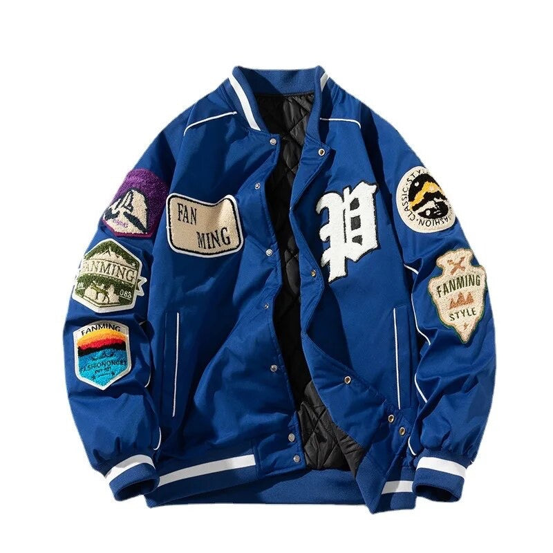 Baseball Uniform Embroidered Bomber Jacket