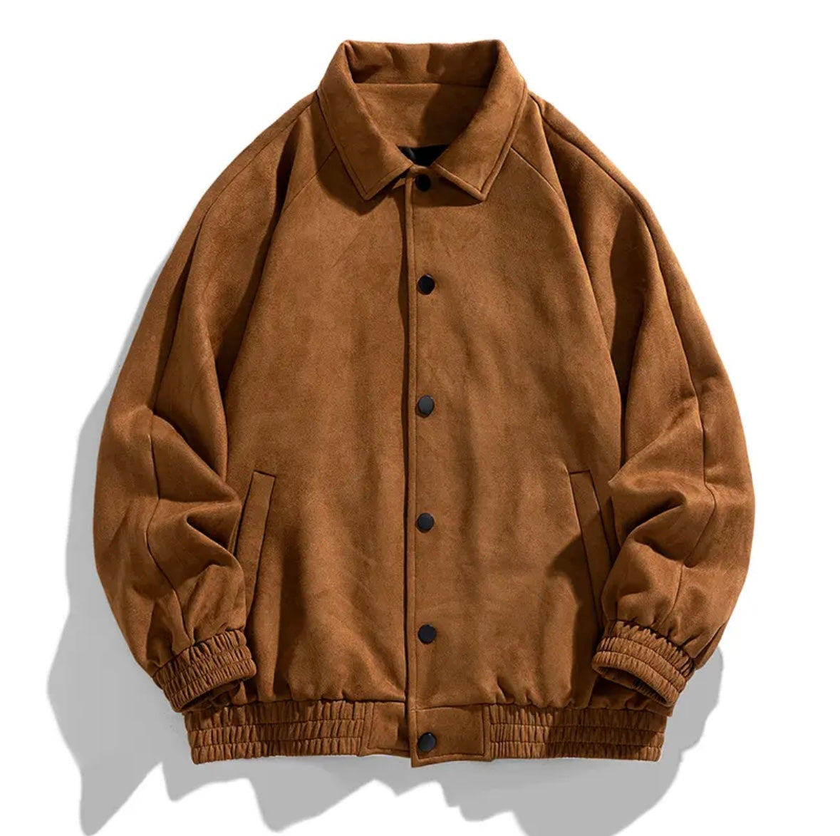 Casual Suede Button Jacket