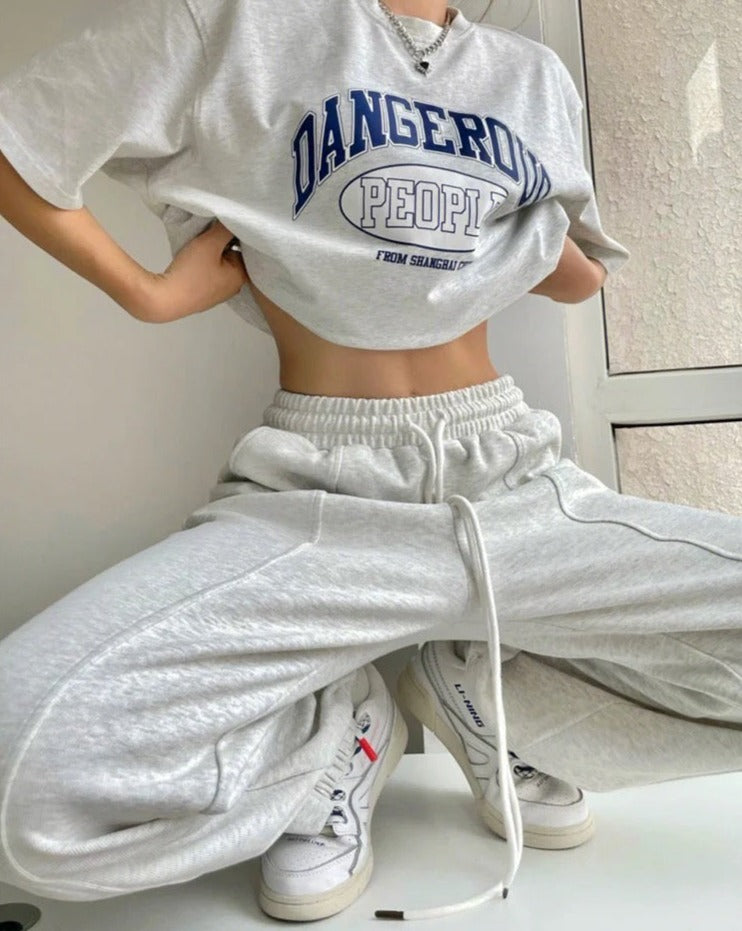 Elastic Waist Jogger Sweatpants