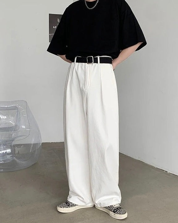 White Oversized Baggy Trousers