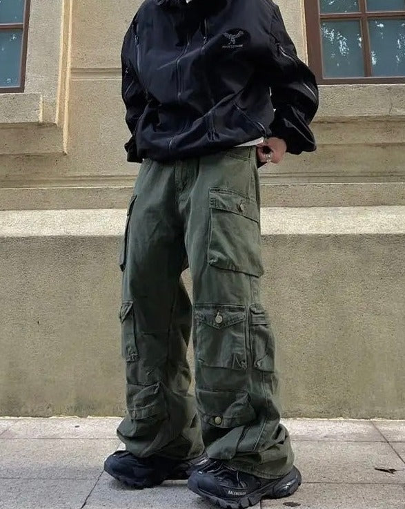 Multi-pockets Vintage Cargo Pants