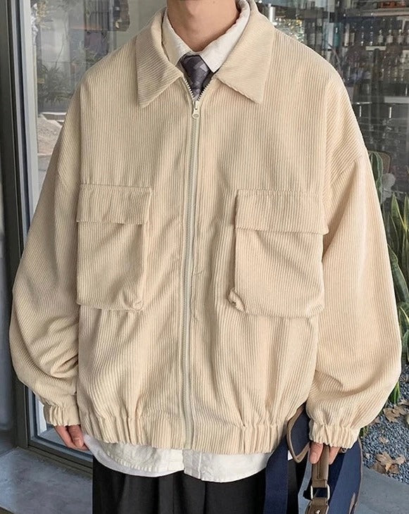 Corduroy Vintage Zip Up Jacket