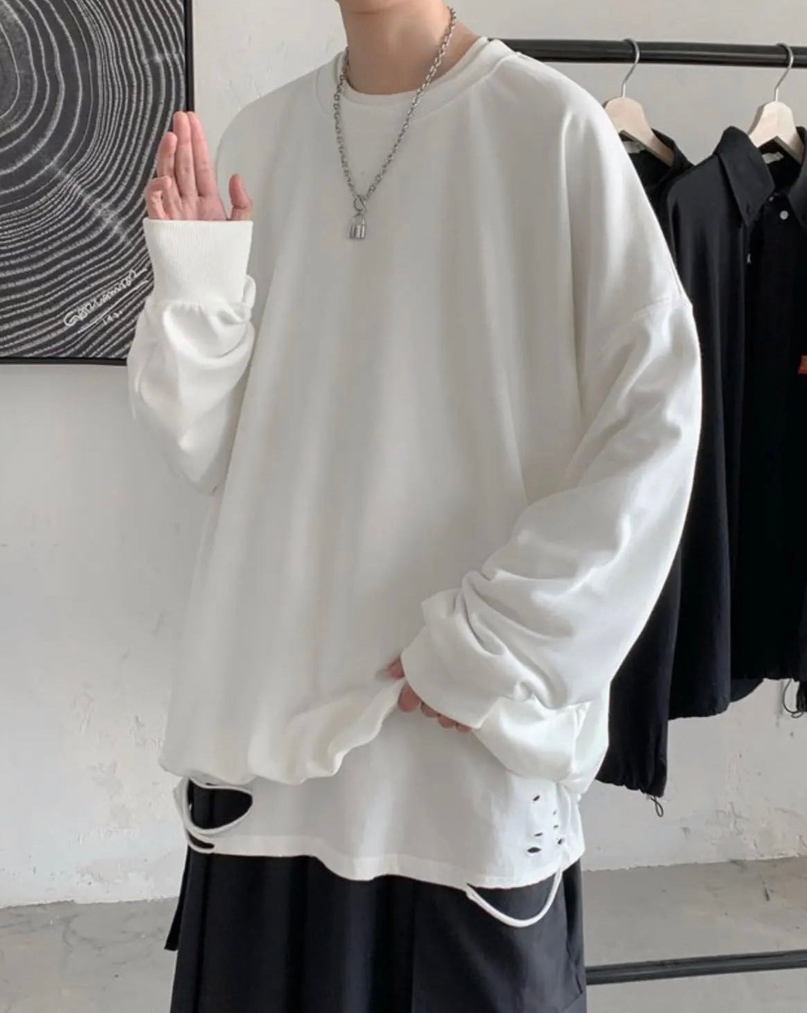 Solid Casual Sweatshirt