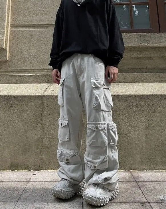 Multi-pockets Vintage Cargo Pants