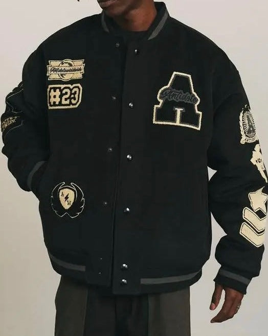 Antidote Embroidered Varsity Jacket