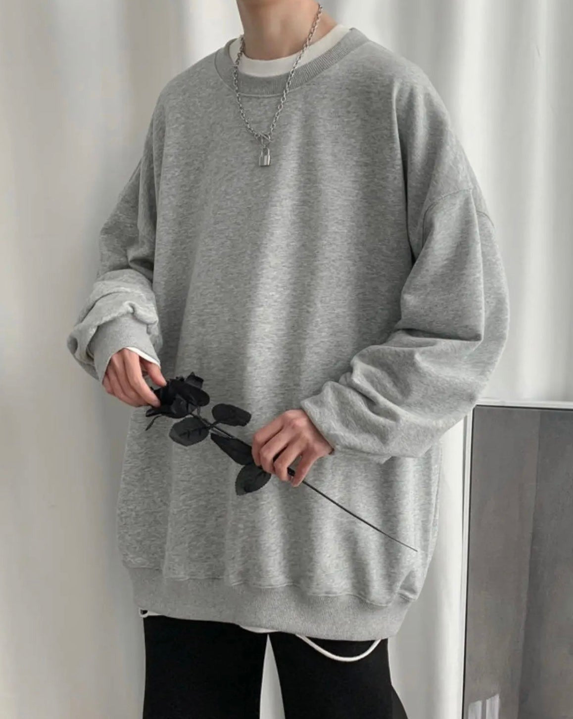 Solid Casual Sweatshirt