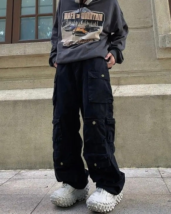 Multi-pockets Vintage Cargo Pants